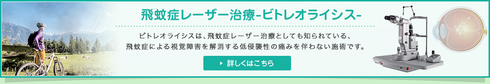 飛蚊症レーザー治療-ビトレオライシス